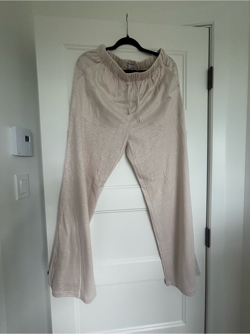 Frank & Oak Cream The Loose Linen Pant